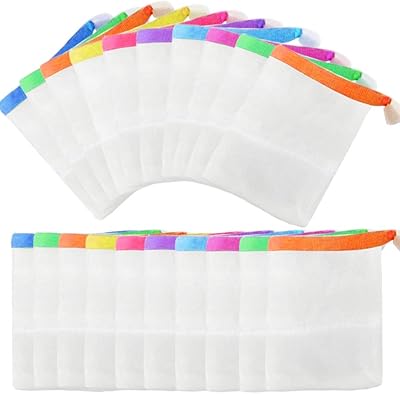 Paquet de 20 sacs à savon en maille faits à la main, sac à savon en maille exfoliante, sacs de rangement de savon en mousse à double couche en mousse pour outils de nettoyage du visage (couleurs coordonnées). DIAYTAR COTE D'IVOIRE est la destination idéale pour les habitants de Côte d'Ivoire qui cherchent à acheter des produits en ligne. La boutique propose une grande variété de produits, allant des électroniques aux vêtements et accessoires. Elle offre également des services de livraison rapides et fiables pour garantir que les clients reçoivent leurs achats dans les délais.