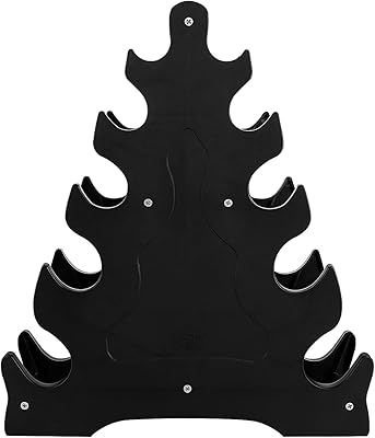 Fuzeria support de rangement pour haltères à 5 couches, présentoir d'haltères, support d'haltérophilie