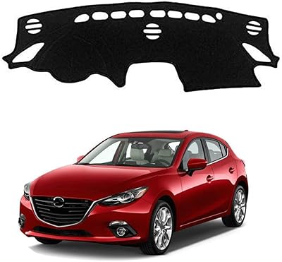 Housse de tableau de bord intérieure antidérapante autonmaker pour mazda 3 excela bmb