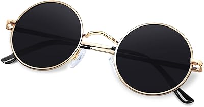 Lunettes de soleil polarisées rondes canastal pour hommes et femmes, lunettes de soleil