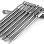 Jeu d'embouts de tournevis électrique magnétiques hexagonaux yakamoz de 1/4 pouce, 8 pièces