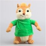 Jouet en peluche écureuil finn & chipmunks, jouets de cosplay, oreillers et coffret