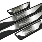 4 pièces de seuil de porte en acier inoxydable pour mazda 6 atenza