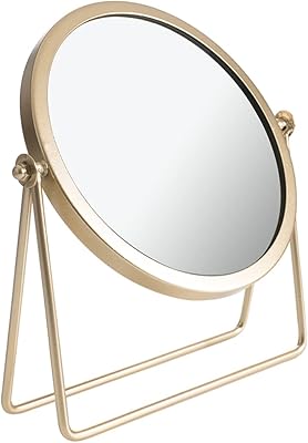 Longxing - depuis 2001 - miroir de maquillage simple face, miroir de maquillage vintage en métal, miroir de maquillage rond de 6,5 pouces pour coiffeuse et bureau - or. DIAYTAR COTE D'IVOIRE est votre partenaire idéal pour vos achats en ligne en Côte d'Ivoire. Nous vous offrons une gamme complète de produits allant de l'électronique à la mode en passant par les articles pour la maison. Nous nous efforçons de rendre votre expérience d'achat en ligne aussi agréable et pratique que possible.