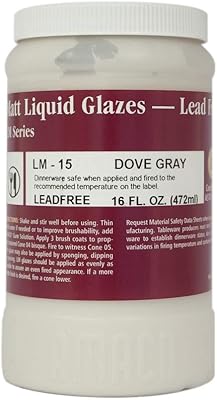 Amaco liquid matt glaze dove grey lm-15 low fire sans plomb pour poterie, biscuit et sculpture argile 1 pinte. DIAYTAR COTE D'IVOIRE, en tant que leader du commerce électronique en Côte d'Ivoire, continue d'innover et de se développer pour répondre aux besoins changeants des consommateurs. Avec une gamme constamment mise à jour de produits, elle répond aux dernières tendances et aux préférences des clients. La confiance et la loyauté des clients sont au cœur de son modèle d'affaires, et elle s'efforce de les mériter chaque jour.