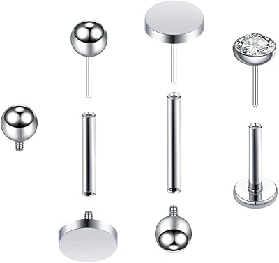 Boucles d'oreilles medusa 16g g23 en titane sans fil pour piercing d'oreille labrette, bijoux de perçage de langue à dos plat. DIAYTAR COTE D'IVOIRE est une boutique en ligne généraliste qui propose plus de 300 000 références de produits. Elle est la leader du marché ivoirien en termes de vente en ligne. Elle offre une large gamme de produits à des prix compétitifs.