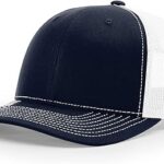 Casquette de baseball richardson 112 trucker osfa bleu marine blanc taille