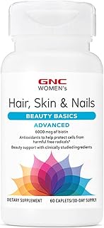 Formule avancée pour cheveux, peau et ongles gnc pour femmes - 60 caplets