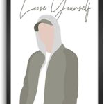 Lamron eminem loose yourself décoration murale poster encadré 305 x 457 cm verre