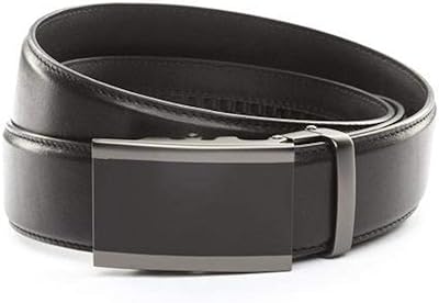 Ceinture et boucle anson - boucle en métal recouvert d'onyx de 1,5"