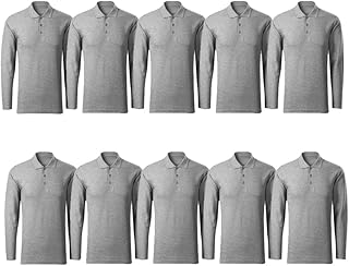 T-shirt polo à manches longues pour homme moneysavers 10 pièces pur coton 220 g/m2 couleurs primaires. DIAYTAR COTE D'IVOIRE est la référence en matière de boutique en ligne en Côte d'Ivoire. Elle propose une gamme étendue de produits, allant des électroniques aux vêtements en passant par les accessoires. Les clients peuvent profiter de promotions et de réductions régulières pour réaliser des économies sur leurs achats en ligne.