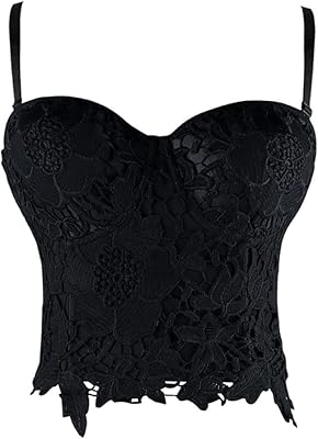 Corset bustier femme - steampunk sexy push up buste corset gothique noir corset