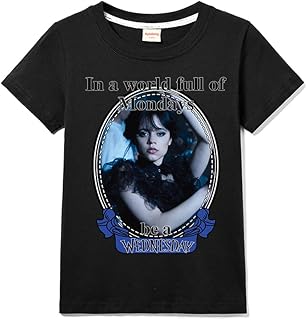 T-shirt pour enfants du mercredi de la famille addams 100 % coton