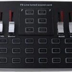 Carte son twdyc f8 live version anglaise mélangeur audio 6 modes avec microphone