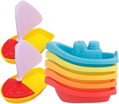 Ensemble de 8 bateaux pour tout-petits et enfants jouets de bain