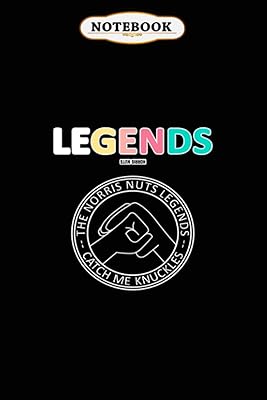 Cahier : norris nuts legends - carnet de notes ligné large catch me