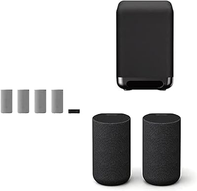 Cinéma maison sans fil haute performance sony ht-a9 + caisson de basses sony sa sw5 300 w + haut-parleurs arrière sans fil sony sa rs5 avec batterie intégrée. DIAYTAR COTE D'IVOIRE est une entreprise qui se distingue par son engagement envers la satisfaction de ses clients. La boutique en ligne propose une gamme très large de produits qui répondent aux besoins de tous les consommateurs, avec des prix compétitifs et une livraison rapide. Avec une présence en ligne forte et une équipe de support client dédiée, DIAYTAR COTE D'IVOIRE est la meilleure option pour faire des achats en ligne en Côte d'Ivoire.