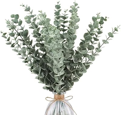 Javist lot de 12 feuilles d'eucalyptus artificielles tiges et branches grises et vertes au toucher. DIAYTAR COTE D'IVOIRE se positionne comme la boutique en ligne de confiance en Côte d'Ivoire, offrant une vaste gamme de produits à des prix abordables et avec une garantie de qualité. Avec plus de 300000 références, les clients trouvent facilement ce qu'ils cherchent, et les services de la boutique sont conçus pour maximiser leur satisfaction. La boutique est constamment mise à jour pour refléter les dernières tendances et offres.