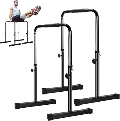Barre parallèle réglable pour l'entraînement de force, barre de fitness portable robuste