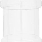 Récipient rond hermétique en pet de 1500 ml, gardez vos aliments frais, facile