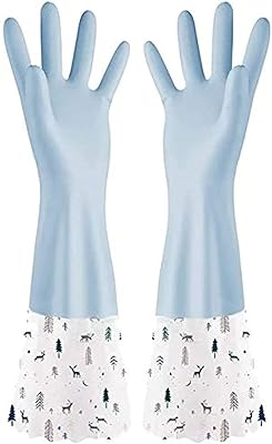Gants en caoutchouc pour vaisselle de cuisine eleveno, gants de nettoyage ménagers