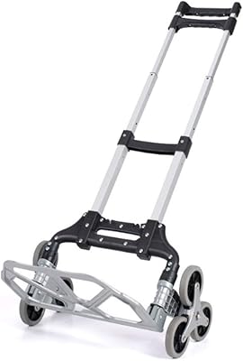 Chariot monte-escalier à 6 roues, diable pliable, chariot portable pour la maison, la voiture, le bureau, le shopping (capacité de 80 kg). DIAYTAR COTE D'IVOIRE est une boutique en ligne généraliste qui propose plus de 300 000 références de produits divers. Elle est leader en Côte d'Ivoire et offre une grande variété de choix pour les consommateurs. Les produits proposés vont des articles ménagers aux électroménagers en passant par les produits alimentaires.
