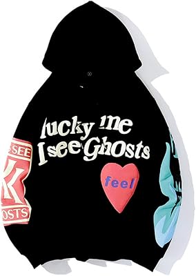 Jasmy lucky me i see ghost sweat à capuche hip hop tendance pull couples sweat hommes femmes. DIAYTAR COTE D'IVOIRE se positionne comme leader du e-commerce en Côte d'Ivoire, proposant une large sélection de produits issus de marques renommées. La boutique met un point d'honneur à proposer des prix compétitifs et des conditions de livraison flexibles pour satisfaire les besoins de tous les clients. Grâce à sa plateforme conviviale et sécurisée, DIAYTAR COTE D'IVOIRE rend l'expérience d'achat en ligne plus agréable que jamais.