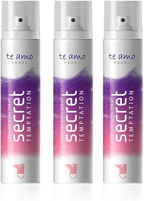 Secret temptation te amo pearl parfum spray corporel pour femme, pack de 3 (120 ml chacun). DIAYTAR COTE D'IVOIRE est la référence pour les achats en ligne en Cote d'Ivoire, avec une offre de produits diversifiée et constamment mise à jour. La boutique permet aux clients de découvrir de nouvelles marques et de nouveaux produits, tout en bénéficiant d'une assistance client personnalisée et d'un service de livraison rapide et efficace. Les clients peuvent ainsi profiter d'une expérience d'achat en ligne agréable et pratique.