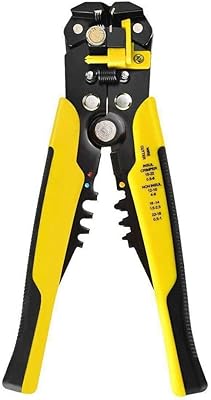 Pince à dénuder et coupe-fil 5-en-1 à réglage automatique rubik - jaune
