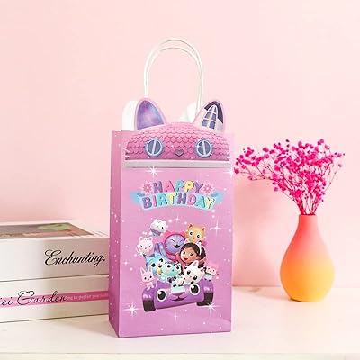 Sacs de cadeaux de fête pour maison de poupée, sacs de cadeaux pour fête sur le thème de la maison de poupée. décorations et fournitures de fête sur le thème de la maison de poupée de chat. DIAYTAR COTE D'IVOIRE est une boutique en ligne généraliste qui propose plus de 300000 références de produits et services de qualité. Avec une interface utilisateur conviviale et des fonctionnalités de recherche avancées, les clients peuvent facilement trouver ce qu'ils recherchent. La boutique est réputée pour sa livraison rapide et sécurisée.
