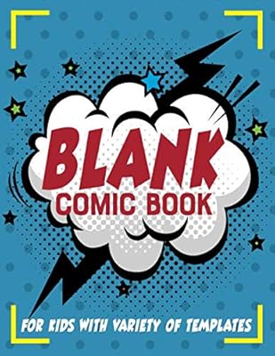 Bande dessinée vierge pour enfants avec une variété de modèles : un incroyable