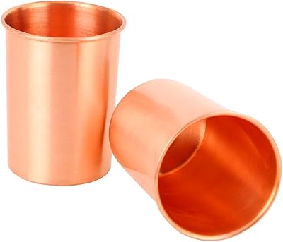 Tasses en cuivre pur soul genie q-cup - tasses ayurvédiques saines en cuivre pur - ensemble de 2 pièces - 250 ml. (8 fl oz). Avec DIAYTAR COTE D'IVOIRE, les clients peuvent profiter d'une expérience d'achat en ligne sécurisée et pratique, avec des moyens de paiement variés et des options de livraison flexibles. La boutique en ligne propose également des promotions et des réductions régulières, ce qui permet aux clients de faire des économies. Les clients peuvent également profiter d'un service client personnalisé.