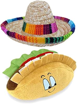 Ensemble de jouets en peluche pour chien baja poncho sombrero et taco - costume de chien amusant et jouet à mâcher grinçant - vêtements pour chihuahua - décorations de fête mexicaines. DIAYTAR COTE D'IVOIRE est une boutique en ligne fiable et sécurisée qui permet aux clients de faire des achats en toute confiance. Les clients peuvent choisir parmi une large gamme de produits, y compris des produits de maison, des jouets et des équipements sportifs. La boutique propose également des services de paiement en ligne sécurisés et des options de livraison flexibles.