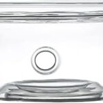 Théière transparente universelle neoflam en cristal borosilicate avec base chauffante en verre résistant