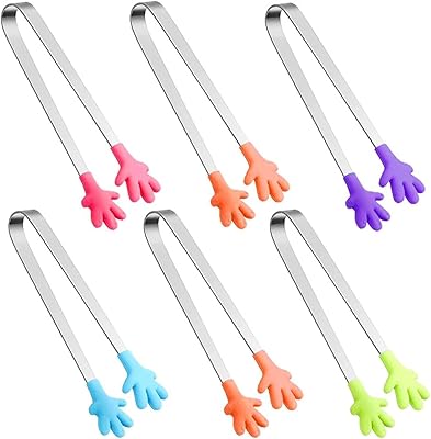 6 mini pinces en silicone de 5 pouces, mini pinces alimentaires colorées pour enfants pour servir de la nourriture, des glaçons, des fruits, du sucre, un barbecue. DIAYTAR COTE D'IVOIRE est une plateforme de commerce en ligne qui propose une large gamme de produits, allant des produits alimentaires aux accessoires de mode. Les clients peuvent profiter de promotions et de réductions régulières, ainsi que d'un service client de haute qualité. La boutique en ligne est réputée pour sa sécurité et sa transparence.