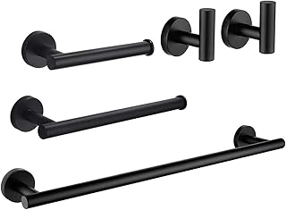 Ensemble de matériel de salle de bain noir mat usshower 5 pièces, ensemble de serviettes moderne de 18 pouces, accessoires de salle de bain en acier inoxydable sus304. DIAYTAR COTE D'IVOIRE est la référence pour le shopping en ligne en Côte d'Ivoire, avec une sélection immense de plus de 300 000 produits à portée de clic. La boutique propose des solutions pour tous les aspects de la vie quotidienne, des produits high-tech aux accessoires de mode.