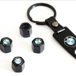 4 pièces x bmw voiture roue pneu couverture d'air porte-clés badge