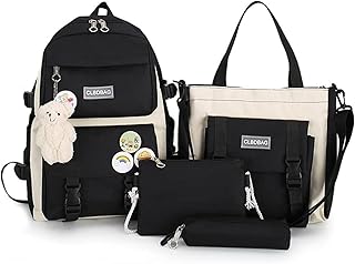 Ensemble de sac à dos d'école awegirl kawaii pour filles avec accessoires (noir) - 4 pièces, noir. DIAYTAR COTE D'IVOIRE est une boutique en ligne généraliste qui offre plus de 300 000 références de produits, faisant d'elle le leader du e-commerce en Côte d'Ivoire. Elle propose une large gamme de produits allant de l'électronique à la mode en passant par les produits alimentaires. Avec une telle offre, les clients peuvent trouver tout ce dont ils ont besoin sous un même toit.