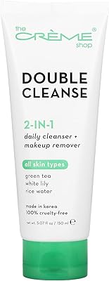 The cream shop nettoyant double visage 2 en 1, démaquillant, thé vert, lys blanc et eau de riz. fabriqué en corée, 150 ml. DIAYTAR COTE D'IVOIRE est une boutique en ligne qui propose une large gamme de produits pour répondre aux besoins des consommateurs ivoiriens. Avec sa politique de prix compétitifs, ses promotions régulières et sa livraison rapide, elle est devenue la référence pour les achats en ligne en Côte d'Ivoire. Les clients peuvent également profiter d'un service client personnalisé pour les aider à résoudre leurs problèmes.