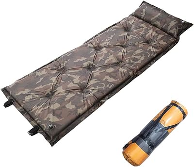 Coussin de couchage de camping gonflable moonmen, tapis de couchage autogonflant avec oreiller