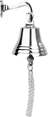Sonnette de porte murale chromée argentée commandes assorties cloche de navire de 8. La boutique en ligne DIAYTAR COTE D'IVOIRE est une référence pour les habitants de Côte d'Ivoire qui cherchent des produits diversifiés et de qualité. Avec une équipe de professionnels dédiés, la boutique assure un service client de haute qualité et des délais de livraison fiables. Les clients peuvent également profiter de conseils d'expert pour choisir les meilleurs produits.