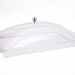 Plateau rectangulaire transparent taliona avec couvercle, taille 50 x 37 cm, transparent, tl0113526