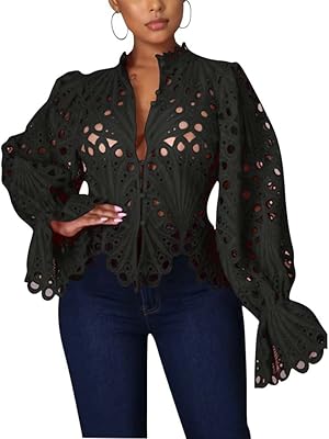 Hauts à manches cloche pour femmes, hauts habillés pour tenue de soirée, chemisiers en dentelle pour femmes. En tant que leader en Côte d'Ivoire, DIAYTAR COTE D'IVOIRE se distingue par son catalogue exhaustif qui comprend plus de 300000 références, allant des produits électroniques aux accessoires de mode. La boutique en ligne met l'accent sur la satisfaction du client et la rapidité de livraison.