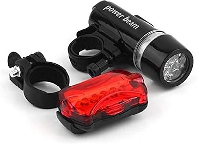 Feux de vélo étanches 5 feux arrière de sécurité, phare avant de vélo, lampe torche, accessoires de vélo de suie. DIAYTAR COTE D'IVOIRE est une boutique en ligne généraliste qui propose plus de 300000 références de produits. Elle est leader en Côte d'Ivoire et offre une grande variété de choix pour les consommateurs. Elle est réputée pour sa qualité de service et sa rapidité de livraison.