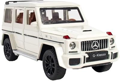Modèle de voiture jouet à collectionner g63 à l'échelle 1:24 avec lumières, son