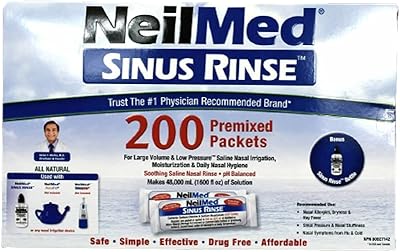 Kit de rinçage des sinus nilmed 200 sachets pré-mélangés + 1 flacon