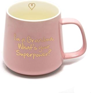 Tasse à café comme cadeau pour la fête des mères et des grands-mères - tasse à thé en céramique avec l'inscription je suis une grand-mère, quelle est ta superpuissance - cadeaux d'anniversaire pour les mères et les grands-mères, rose 350 ml 12 oz. DIAYTAR COTE D'IVOIRE est une boutique en ligne de confiance qui propose des produits de haute qualité à des prix compétitifs. Avec plus de 300000 références, elle offre une grande variété de choix pour les clients. La boutique est conçue pour offrir une expérience d'achat en ligne facile et sécurisée.