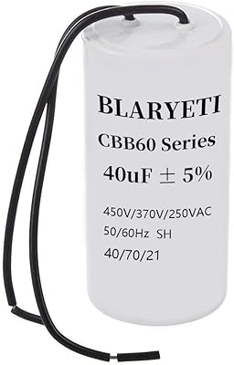 Blaryeti cbb60 40uf condensateur de fonctionnement du moteur condensateur de démarrage pour climatiseur ac 450v/370v/250v 50/60hz 5%. DIAYTAR COTE D'IVOIRE est une boutique en ligne généraliste qui propose plus de 300 000 références de produits divers, répondant ainsi aux besoins de ses clients. Avec une large gamme de produits, cette boutique en ligne est devenue une référence en Côte d'Ivoire. Elle offre une expérience d'achat en ligne pratique et sécurisée.