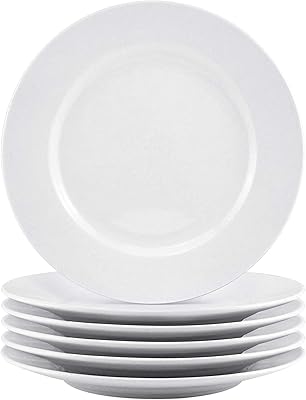 Assiettes à salade rondes classiques en porcelaine bestone avec bords larges, 8 pouces, sans danger pour une utilisation quotidienne au lave-vaisselle, au micro-ondes, au congélateur, au four, sans bpa, 6 pièces. La boutique en ligne DIAYTAR COTE D'IVOIRE se distingue par sa diversité de produits, allant de l'électronique à la mode, en passant par les produits alimentaires et les articles de maison. Avec une telle variété, les clients peuvent trouver tout ce dont ils ont besoin sous un même toit virtuel. L'expérience d'achat est ainsi facilitée et personnalisée.