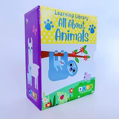 Edupro - bibliothèque d'apprentissage de 4 livres sur les animaux parlant anglais, image
